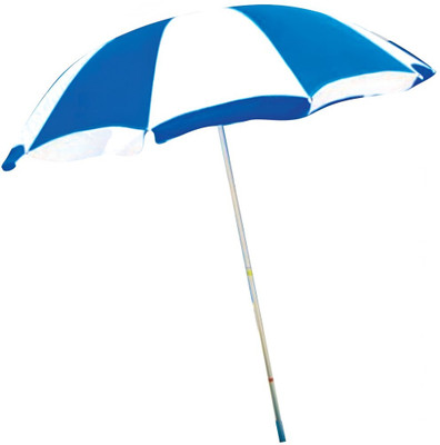 unicornstore Multipurpose Outdoor Sun Umbrella – Foldable Garden/Beach Shade Umbrella(Blue, White)
