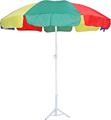 RAINVIBE Outdoor Garden Umbrella Beach and sun umbrella With Stand 6ft/36 in garden umbrella for Men & Women Umbrella(Multicolor)