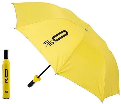 KVA Yellow Bottle umbrella new Windproof Double Layer Umbrella with Bottle Cover Umbrella(Yellow)