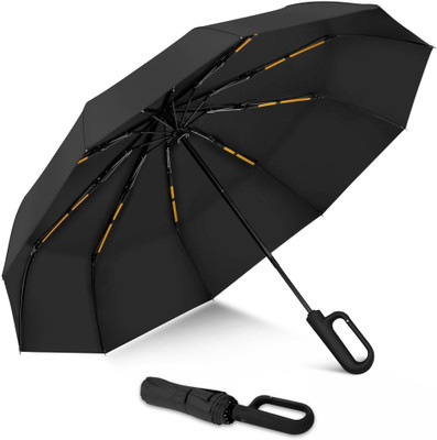 Senator Travel with Auto Open Close Light weight UV Coated Sun&Rain Umbrella(Black)
