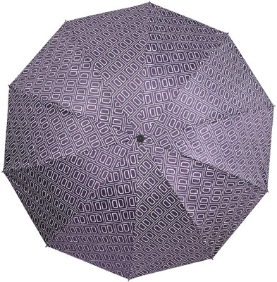 Flipkart SmartBuy 3 Fold Printed Rain Sun & UV Rays Protective Double Coated Manual Open Umbrella(Purple)
