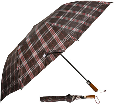 DesoRia 2 Fold Printed Rain Sun & UV Rays Protective Double Coated Manual Open Umbrella(Blue, Red)