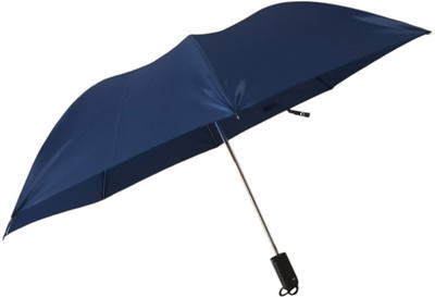 LAKSHMINARAYAN SALES 2 Fold Navy Blue Compact Travel Umbrella Sun proof Wind proof Portable for Home Umbrella(Blue)