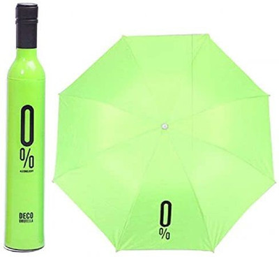 SBTs Colors Trend Newest Windproof Double Layer Umbrella with Bottle Cover Umbrella(Green)