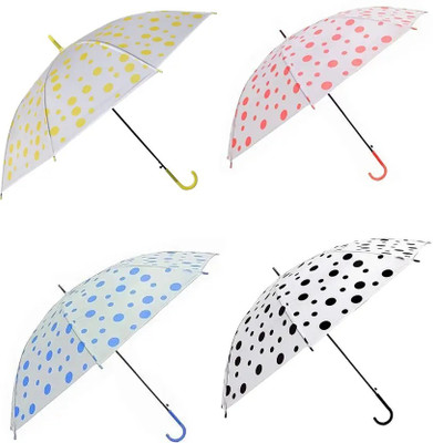 Grazeclothing Polka Dot Rain Umbrella – Windproof, Stylish & Durable Umbrella Umbrella(Multicolor)