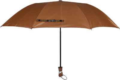 KKIWI 2 Fold Mono Silver Light Brown Umbrella(Brown)