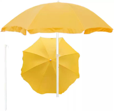 Umbress 42in/7ft Without Stand Outdoor Garden Big Size Umbrella For Shop Hotels Umbrella(Yellow)