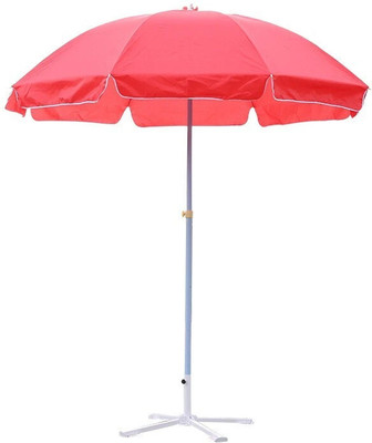 GREEN BIRD Outdoor Garden Umbrella With Stand 8ft/48in for Men & Women (d10 Umbrella(Red)