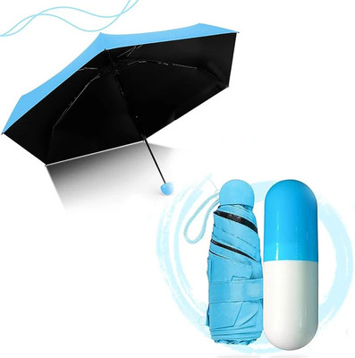 GreenLove Portable Capsule Umbrella | Windproof Double Layer Foldable Capsule Umbrella Umbrella(Multicolor)