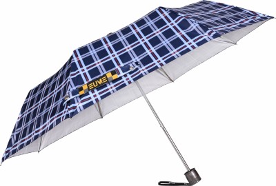 EUME Convoy Manual Open 21.5 Inch 3 Fold Umbrella(Blue)