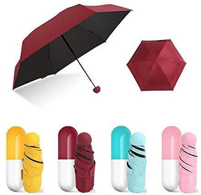 khayati sales Capsule Shape Umbrella/Stylish/Compact Size/Easy to Carry Umbrella(Multicolor)
