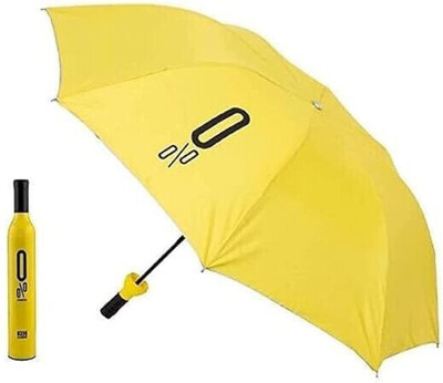 Saish Agencies Bottle unique design Unisex multicolor umbrella Umbrella(Yellow)