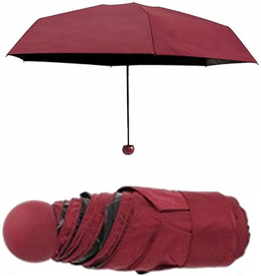 Xydrozen ™ BAU-15 Light and Small Capsule Umbrella with Cute Capsule Case Umbrella(Maroon)