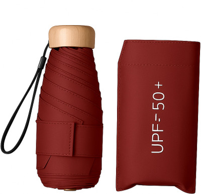 EIUE Travel Mini UV Protection Manual Open 6 Ribs Sun & Rain, with Case Umbrella Offers & Cashback
