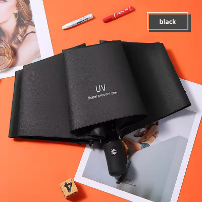 VA-LTARNIC 3 Fold with Auto Open and Close BLACKUV Umbrella(Black)