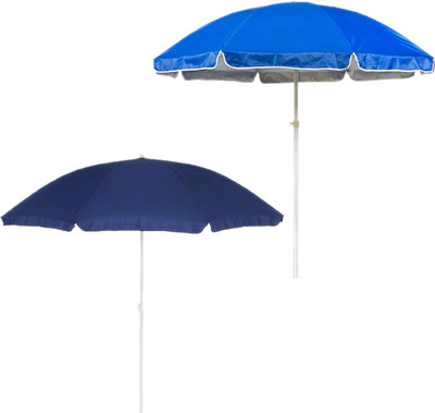 FunSiper Garden Umbrella 2 Pcs Without Stand 7ft Big Size Outdoor Garden Patio F82 Umbrella(Black, Blue)