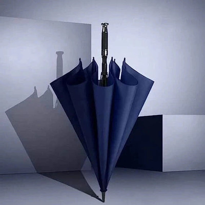 Nafeio Royal Classic Handle Umbrella Auto Open Windproof Unbreakable Stick Rain Umbrella(Blue)