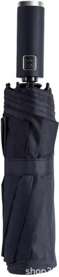 Care 4 Windproof Compact Portable Travel for Rain Auto Open and Close Button Umbrella. Umbrella(Black)