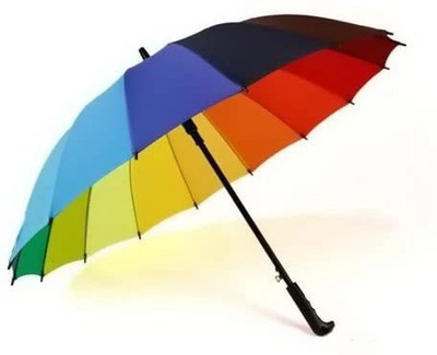 Urvi URUG_Rainbow Umbrella for Men & Women Umbrella(Multicolor)