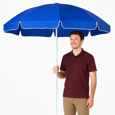GREEN BIRD 7FT Garden Umbrella Waterproof Quick Setup Premium Canopy Umbrella(Blue)