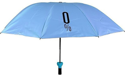 rdomi Windproof Double Layer Unisex Umbrella with Bottle Cover for UV Protection Umbrella(Blue)