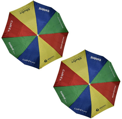 Apsara Gifts Multi-color Printed Umbrella (Pack of 2) Umbrella(Multicolor)