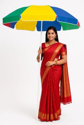 GREEN BIRD 7FT Garden Umbrella Adjustable Tilt UV Protection All Weather Umbrella(Multicolor)