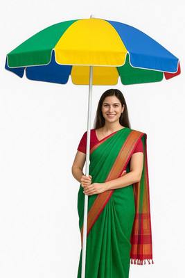 GREEN BIRD Large 7FT Garden Umbrella Quick Setup Heavy Duty Fade Resistant Umbrella(Multicolor)