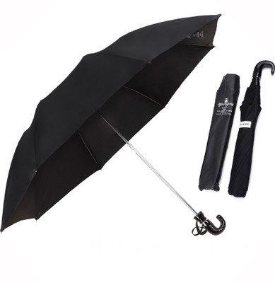 Adi K.C.Paul & Sons Blackberry 2 fold 23-inch Big umbrella for men | Bigger size umbrella, Women Umbrella(Black)