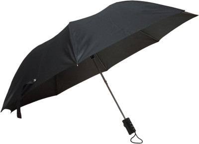 GOPINATH AUTOLINK 2 Fold UV Protection Auto Open Umbrella Use for Rain Monsoon Sunlight Windproof Umbrella(Black)