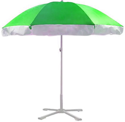 Dark Moon 7Ft Garden Umbrella With Stand Big Size Outdoor Garden(R26) Umbrella(Green)