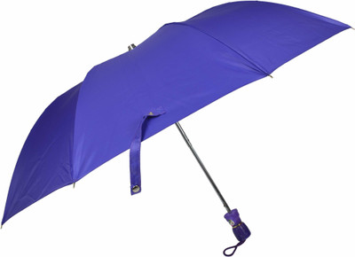 Fendo Laura 2 Fold Polyester Fabric Umbrella Umbrella(Violet)