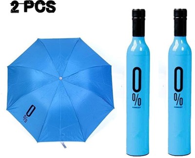 Red Champion Bottle Umbrella Windproof Double Layer Bottle Cover, UV Protection & Rain, 2/Pcs Umbrella(Multicolor)