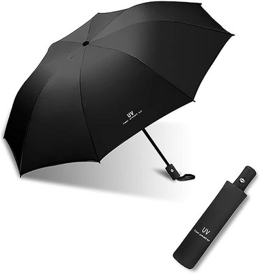 Attilio Big Size Automatic Open and Close Umbrella For Rain & UV Protection Umbrella(Black)