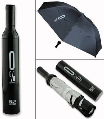 OWNEARTH Wine Bottle Umbrella Windproof Double Layer Compact Umbrella x03 Umbrella(Multicolor)