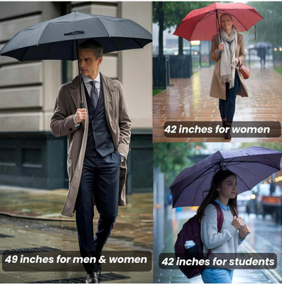 Apxle Umbrella, 3 Fold with Auto Open and Close 02 Umbrella(Black)