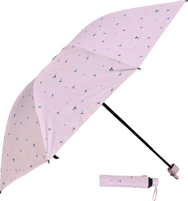 Flipkart SmartBuy 3 Fold Digital Printed Rain and Sun Protective Manual Open Umbrella(Pink)