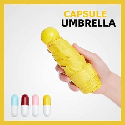 SBTs LAU-88 Capsule Case Waterproof Ultra Protective/Mini UV Umbrella Umbrella(Yellow)