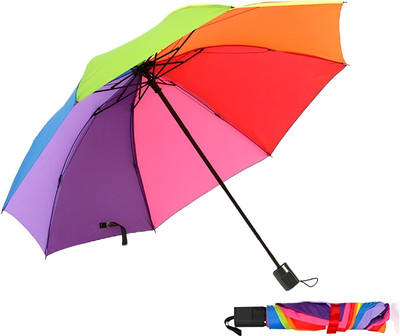 NIRMATSARAY Compact and Durable, Lightweight and Cute Travel Rainbow Umbrella for men Umbrella(Multicolor)