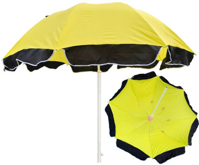 RAINVIBE Stylish Garden Umbrella Waterproof 42in Offset UV Protection Balcony Umbrella(Yellow)