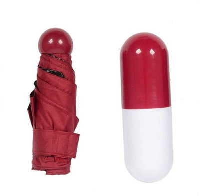 Jenienterprisee Capsule Shape Umbrella For Man and Woman Umbrella(Maroon)