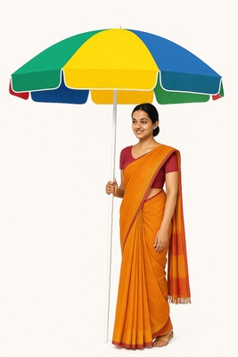 GREEN BIRD All Weather 7FT Garden Umbrella Premium Canopy Quick Setup Rust Proof Umbrella(Multicolor)