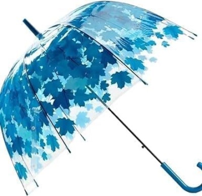 BLAPOXE Leaf Print Folding Umbrella, Stand Up Design, For Women, Men Umbrella(Multicolor)