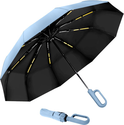 Lengloy Travel Umbrella Windproof Automatic Umbrella big size for men, Umbrella Umbrella(Blue, Transparent)