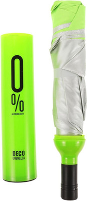 SBTs Wine Bottle-shaped Umbrella Camping Parasol With An Umbrella Umbrella(Green)