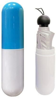 Jenienterprisee Folding Creative Capsule Case Umbrella Lightweight Waterproof AZ19 Umbrella(Blue)