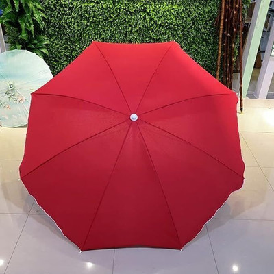 GREEN BIRD Poolside Garden Umbrella 42in Cantilever UV Protection Waterproof Umbrella(Red)