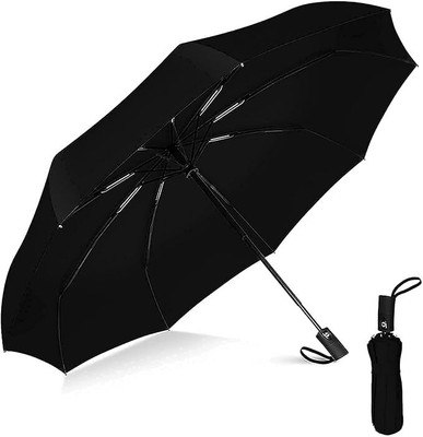 Dfasion Auto open and close umbrella to use a rain 45 Umbrella(Black)