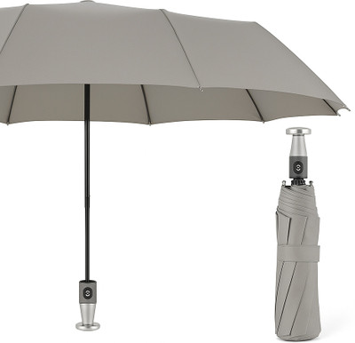 AshandRoh Umbrella Auto Open Portable Windproof with Travel Cover Umbrella(Grey)