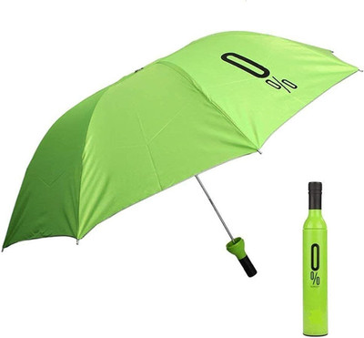 BLUTANG Bottle Umbrella Windproof Double Layer Compact Umbrella with Bottle Cover Umbrella(Green)